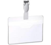 814719 - Portanome Con Clip Ruotabile, Tasca Aperta, Combinabile, 60 X 90 Mm, Tr