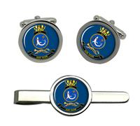 817 Squadron Ran Reale Australiano Blu Scuro Gemelli E Fermacravatta Set