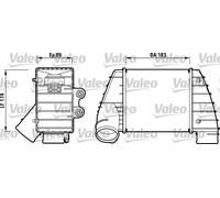 817487 VALEO Intercooler per AUDI,SEAT