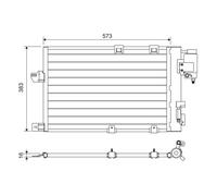 817505 VALEO Condensatore, Climatizzatore per CHEVROLET,HOLDEN,OPEL,VAUXHALL