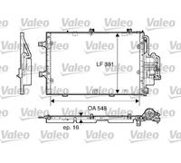 817609 VALEO Condensatore, Climatizzatore per HOLDEN,OPEL,VAUXHALL
