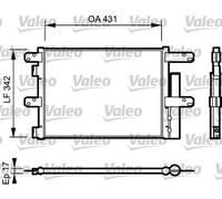 818116 VALEO Condensatore, Climatizzatore per IVECO