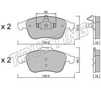 819.1 TRUSTING Kit pastiglie freno, Freno a disco per RENAULT
