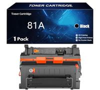 81A Cartuccia Toner per HP 81A 81X CF281A CF281X Compatibile per HP LaserJet Enterprise M630 604n 604dn M605n M605X M606dn 606X Stampanti con Chip,Black-1 Pack