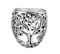 81stgeneration Anello con Albero della Vita in Filigrana in Argento Sterling per Donna e Uomo | Anello Celtico a Cupola con Fascia Larga e Spessa in Argento 925