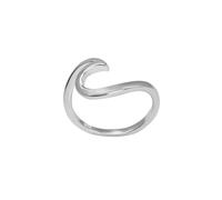 81stgeneration Anello di Banda in Argento Sterling 925 con Onda del Mare Oceano