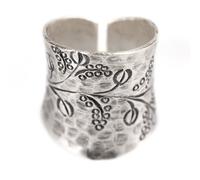 81stgeneration Anello Regolabile in Argento 999 Karen Hill Tribe