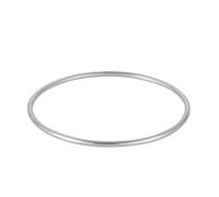 81stgeneration Argento Fine .999 Hill Tribe Braccialetto Sottile Fine Impilabile