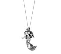 81stgeneration Argento Sterling .925 Collana Pendente Sirena Dettagliata