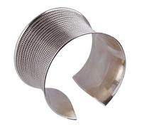 81stgeneration Bracciale Largo Argento 925 Stile Indiano Bangle
