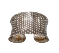 81stgeneration Bracciale Regolabile Argento 999 Tribù Hill Modello Punti Larghi