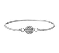 81stgeneration Braccialetto Fiore della Vita Argento Sterling .925 Spazzolato