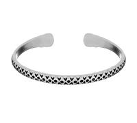 81stgeneration Braccialetto Regolabile Argento Fine Karen Hill Dettaglio Inciso
