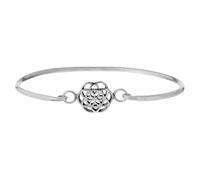 81stgeneration Braccialetto Seme della Vita Argento Sterling .925 Spazzolato
