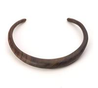 81stgeneration Collana Girocollo Marrone in Legno Naturale Organico