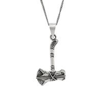 81stgeneration Collana Pendente Argento Sterling .925 Amuleto Ascia Norvegese