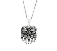81stgeneration Collana Pendente Argento Sterling .925 Artiglio di Orso Lupo