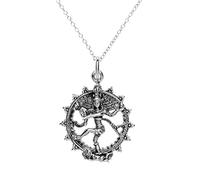 81stgeneration Collana Shiva Danzante in Argento 925 per Donna | Grande Ciondolo in Argento Sterling Raffigurante un Dio Indù | Amuleto Spirituale per la Protezione