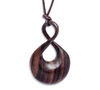 81stgeneration Collana Tribale Legno Di Cocco Doppio Twist Giro Maori Infinito