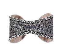 81stgeneration Donna Largo Argento 925 Stile Disegno Indiano Bangle Tribale