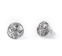 81stgeneration Orecchini a Bottone Double Happiness da Donna in Argento Sterling 925 | Orecchini a Bottone con Simbolo Cinese della Gioia Feng Shui | Gioielli Spirituali Boho | Regalo Portafortuna