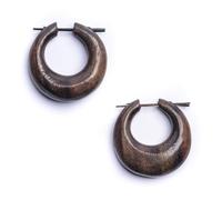 81stgeneration Orecchini a Cerchio in Legno Marrone Massiccio per Donna | Orecchini Boho Fatti a Mano | Cerchi Tribali in Legno | Orecchini Hippie Goth | Gioielli da Spiaggia Naturali