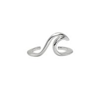 81stgeneration Orecchini Ear Cuff in Argento Sterling a Forma di Onda Oceanica per Donna, Senza Piercing | Orecchini a Clip da Donna per Feste con Orecchini