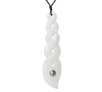 81stgeneration Osso Collana Pendente Orecchia di Mare Cuadruple Pikorua