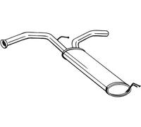Bosal Silenziatore posteriore 135-247 per Citroën C1 II, Peugeot 108, Toyota Aygo 1.2