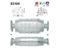 76 KW 103 CV CATALIZZATORE PER Rover 200 2 Vol/ RF 214 Si