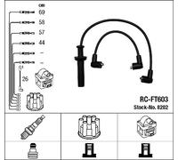8202 NGK Kit cavi accensione per FIAT,LANCIA