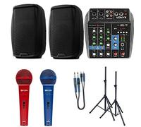 821 PACK IMPIANTO AUDIO COMPLETO PER DJ PUB DISCOBAR KARAOKE
