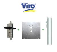 8217 Viro Kit serratura corazzata per porte basculanti con piastra di protezione