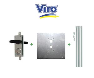 8217 Viro Kit serratura corazzata per porte basculanti con piastra di protezione