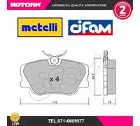 Set di pastiglie freno TEXTAR 2094102, anteriore
