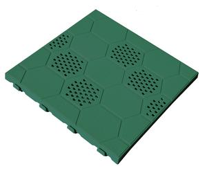 82224 Q.TA' 6 PIASTRELLA IN PP 40X40X2,5CM E40 VERDE