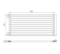 Condensatore, impianto di climatizzazione VALEO 822637