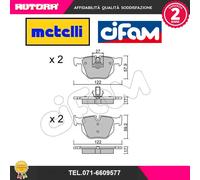8226440 Kit pastiglie freno a disco post. (MARCA-CIFAM)