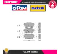 8228861 Kit pastiglie freno disco post (CIFAM)
