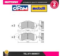 8228930 Kit pastiglie freno a disco ant adatto a .Peugeot 308 II (MARCA-CIFAM)