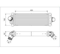 822933 VALEO Intercooler per FORD