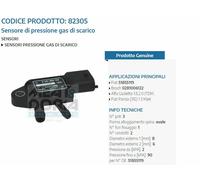 82305 MEAT &AMP; DORIA Sensore pressione gas scarico Alfa Giulietta 1.6,2.0 JTD