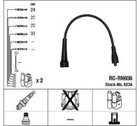 8234 NGK Kit cavi accensione per RENAULT