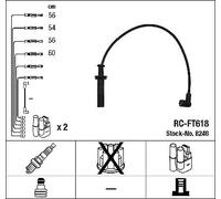 8248 NGK Kit cavi accensione per FIAT,LANCIA