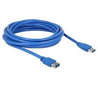 82541 Cavo USB A-Femmina,USB A-Spina Placcato Oro 5m Blu Cu 5Gbps DELOCK