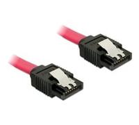 DELOCK 82676 Kabel SATA 6Gb/s Gerade/Gerade SATA 7 Pin Stecker Auf SATA 7 Pin Stecker 30cm Rot