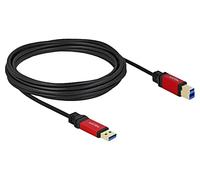 82759 Cavo USB A-Spina, USB B-Spina Placcata Oro 5m Nero 5Gbps DELOCK
