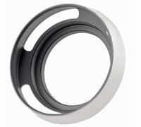 82MM VENTED LENS HOOD PARALUCE VENTILATO METALLO GRIGIO SILVER GRAY TILTED METAL