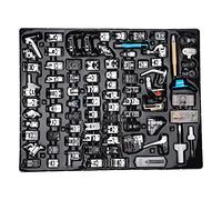 82pcs Metal Houshold Houshold Maglie per cuciture Presser Set di accessori pratici Crafting Accessori