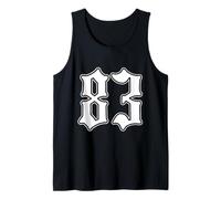 #83 Bianco Numero 83 Latino Sport Fan Team Cholo Easy Canotta